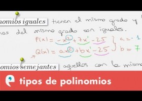 Tipos de polinomios | Recurso educativo 107804