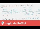 Regla de Ruffini II | Recurso educativo 107811