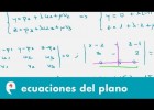 Ecuaciones del plano (ejercicio) | Recurso educativo 109307