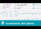 Ecuaciones del plano: puntos coplanarios (ejercicio) | Recurso educativo 109309