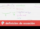 Ecuaciones: definición y elementos | Recurso educativo 109653