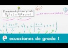 Ecuaciones de primer grado (ejercicio 3) | Recurso educativo 109658