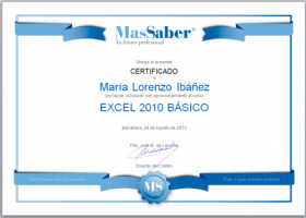 Curso de Excel 2010 básico | MasSaber | Recurso educativo 114114