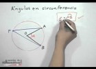 Tipos de ángulos en la circunferencia - PARTE 1 | Recurso educativo 677096