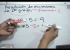 Resolución de ecuaciones de primer grado. Solving first degree equations | Recurso educativo 684246