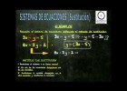 (Ecuaciones) - Sistemas de Ecuaciones Lineales de 2 Variables: Sustitución | Recurso educativo 687516