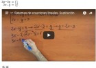 Sistemas de ecuaciones lineales 2×2. Sustitución. | MatalasMates | Recurso educativo 745404
