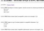 Exercicis sobre sistemes d'equacions lineals: el mètode de Gauss | Recurso educativo 745665