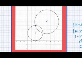 Cómo encontrar la intersección entre dos circunferencias | Recurso educativo 766914