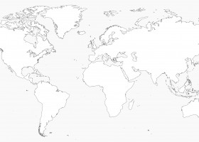 Blank world map | Recurso educativo 776448