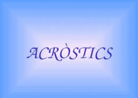 Acròstics | Recurso educativo 782143