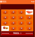 Fruit memory game | Recurso educativo 74306